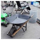 Wheel Barrow, metal tub, ready to use condition