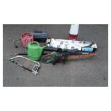 Misc. Tool related lot, floor shampoo machine,