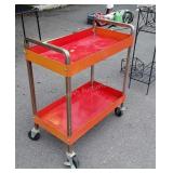 Roller Shop Cart, 2 trays, nice usable condition