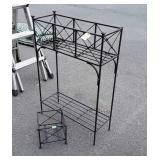 2pc Iron works planter stands lot