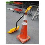 Misc. Lot, 2 used orange Safety Cones and Snow