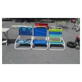 Three Beach Chairs