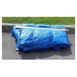 Big Blue Poly Tarp, unsure of exactly what size