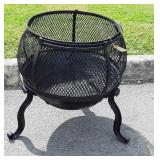 Outdoor Firepit, no top lid, freshly painted,