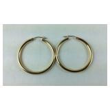 14k gold hoop earrings 4.6g tested