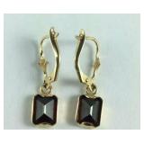 14k gold earrings with stones 2.32g tested