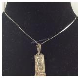 Sterling silver necklace 18in