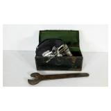 Tool box, includes tools as shown, rust as shown