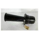 Ahooga horn, label reads 