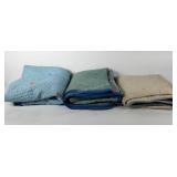 Group of three used movers blankets