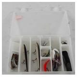 Fishing tackle organizer includes pocket knife,