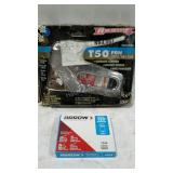 Arrow T50 staple gun and box of staples.