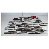 Tools, chisels and flexible screw driver