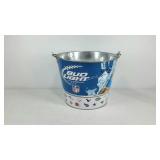 Bud Light NFL bucket, 9.5" × 7"