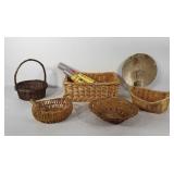 Baskets, ConTact textured drawer liners, and 11"