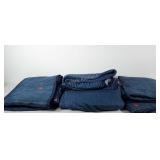 Group of four used movers blankets