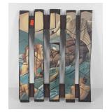 Wood wall hanging, 19x24