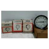 Four gauges, assorted sizes.