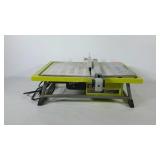 Ryobi tabletop tile saw, 22.5" × 17.5", works