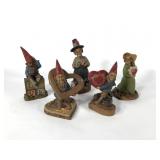 Tom Clark Cairn Studios gnomes, five heart and