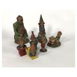 Tom Clark Cairn Studios gnomes, seven with
