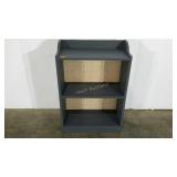 Painted book case, tile look back, 36"