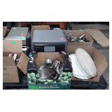 Skid of: toaster oven, toaster, kitchenware,