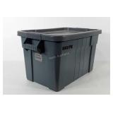 Rubbermaid tote with lid, lid has crack, 25" ×