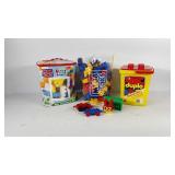 Group of Mega Blocks building blocks