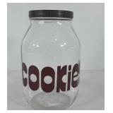 Glass cookie jar