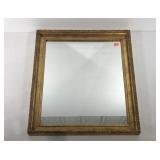 Framed mirror, 26x31, small in glass as shown,