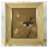 Turner bird print, framed 10x11