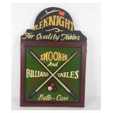 Pool room 3D wooden sign, 16x24