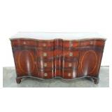 Serpentine front server, mahogany, Union National