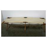 Folding camp cot. Used but all here.