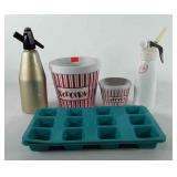 Kitchenwares, includes soda siphon, whip cream