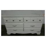 Dresser, painted but chipped as shown, 17 x 50 x
