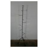 Iron works basket tree with heart motif. 66"