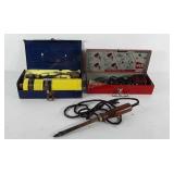 Tools, includes soldering gun with case,