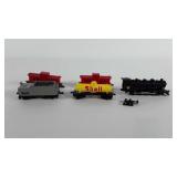 Advertising, Shell train cars and locomotive
