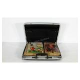 Samsonite briefcase full of comic books,