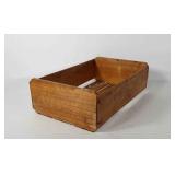 Lightweight wooden produce crate, 20" × 12" × 6"