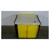 Reinforced plastic and nylon storage tote,