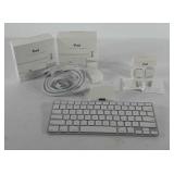 iPad accessories, includes key board, camera