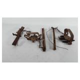 Three hunting/animal traps