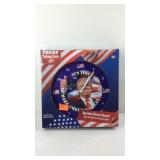 Donald trump clock 10in currently running