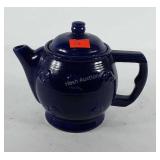 Cobalt blue ceramic teapot