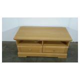 TV stand, two drawers, drawer pulls need