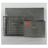 Wall hanging metal mail/file organizer, 12" x 16"