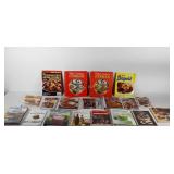 Group of cook books, includes Betty Crocker,